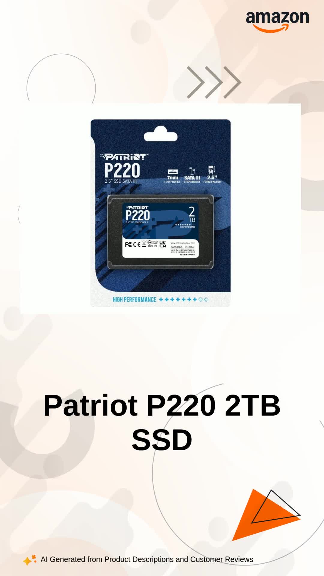 Patriot Memory P220 2TB Internal SSD
